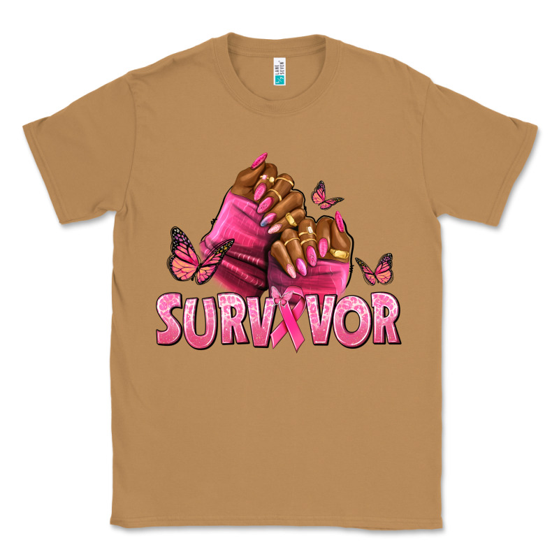 Breast Cancer Survivor Afro Nails Classic Tee by NancyCooperArtShop | Teevron