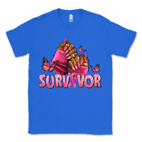 True Royal Breast Cancer survivor afro nails Classic Tee - NancyCooperArtShop