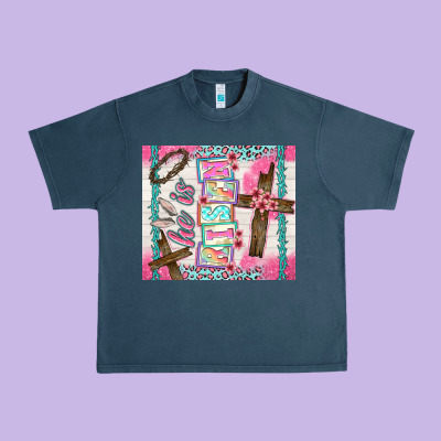 He Is Risen Urban Heavy Tee Designed By Tumblerdesignbyshophia