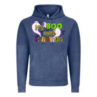 Vintage Denim say boo and scary on Vintage Hoodie - CowGirlArtShop
