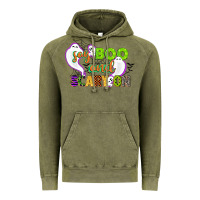Vintage Olive say boo and scary on Vintage Hoodie - CowGirlArtShop