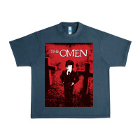 Midnight Navy The Omen Horror Movie Urban Heavy Tee - minhPixels