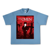 Pebble Blue The Omen Horror Movie Urban Heavy Tee - minhPixels