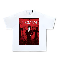 White The Omen Horror Movie Urban Heavy Tee - minhPixels