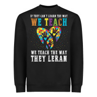Black Autism Awareness Teacher Heavyweight Sweatshirt - CowhideDigitalArt