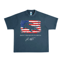 Midnight Navy Don_t Tread On Florida Governor Ron DeSantis 2022 USA Flag Urban Heavy Tee - minhPixels