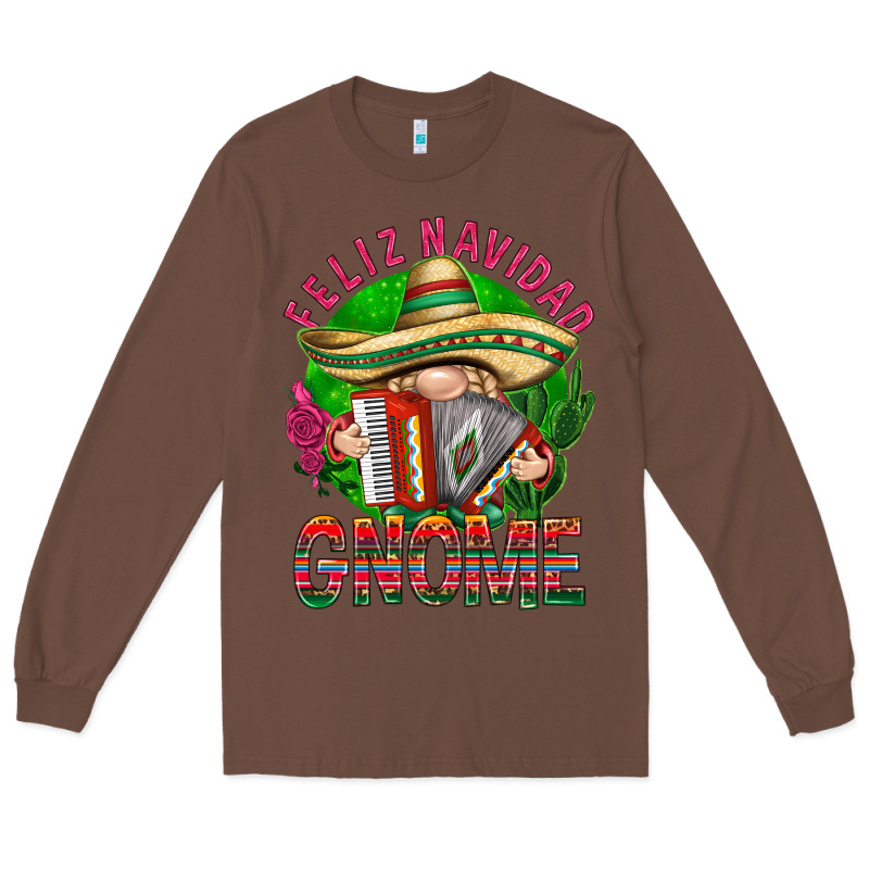 Feliz Navidad Gnome Mexico Long Sleeve Tee by HowdyJamesFarm | Teevron