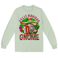 Matcha Feliz Navidad gnome Mexico Long Sleeve Tee - HowdyJamesFarm