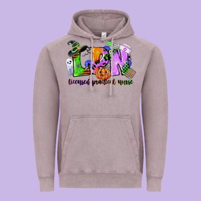 Lpn Licensed Practical Nurse Vintage Hoodie Designed By Cowgirlartshop