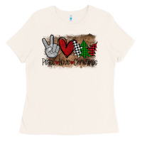 Peace Love Christmas Ladies Tee | Teevron