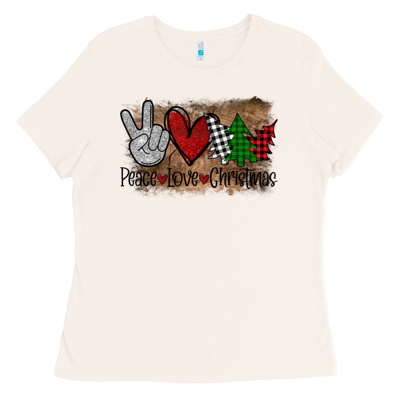 Peace Love Christmas Ladies Tee by Bettercallsaul | Teevron