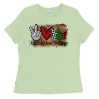 Matcha Peace Love Christmas Ladies Tee - Bettercallsaul