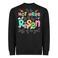 Black easter he is not here for he has risen just as he Heavyweight Sweatshirt - LillyAllenDesigns