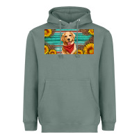 Sage golden retriever license plate Heavyweight Hoodie - Artiststas