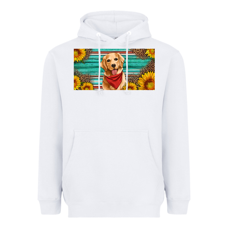 Golden Retriever License Plate Heavyweight Hoodie by Artiststas | Teevron