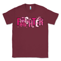 Burgundy Fighter Breast Cancer Classic Tee - NancyCooperArtShop