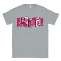 Heather Grey Fighter Breast Cancer Classic Tee - NancyCooperArtShop