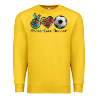 Lemon peace love soccer Premium Sweatshirt - Artiststas