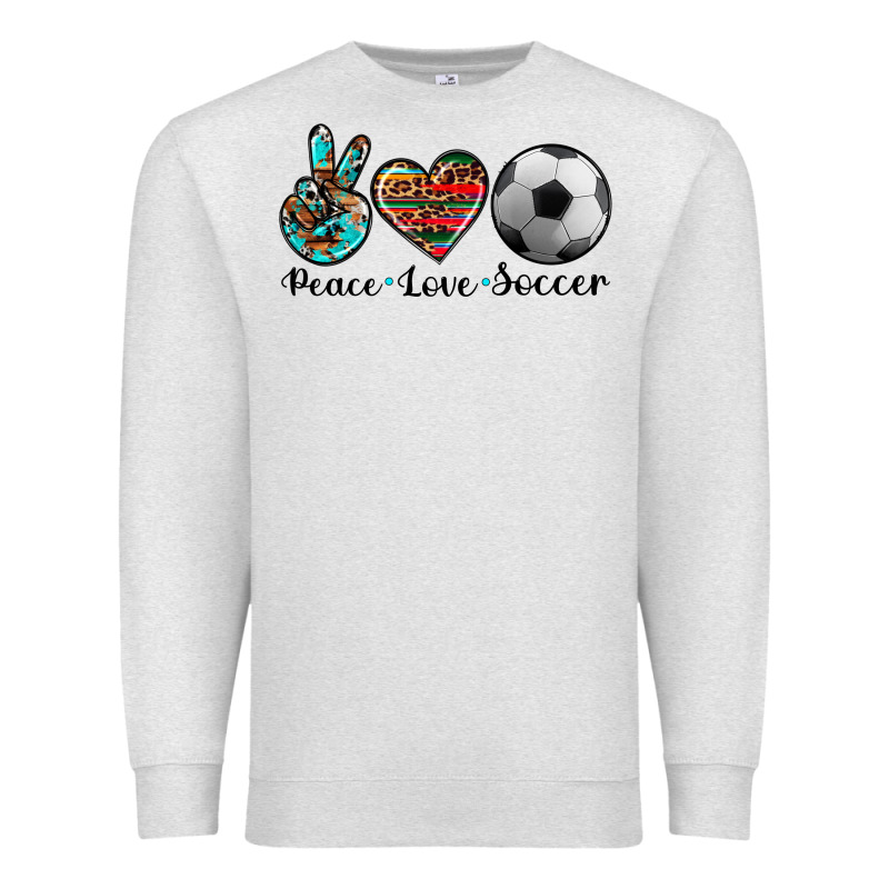 Peace Love Soccer Premium Sweatshirt by Artiststas | Teevron