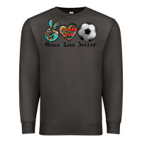 Smoke peace love soccer Premium Sweatshirt - Artiststas