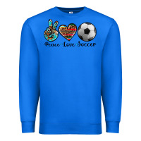 True Royal peace love soccer Premium Sweatshirt - Artiststas