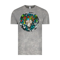 Cloud Rock Bull Skull Christmas Vintage Tee - RanaPortraitStore