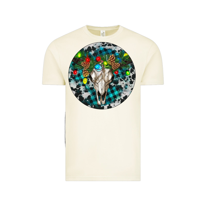 Bull Skull Christmas Vintage Tee by RanaPortraitStore | Teevron