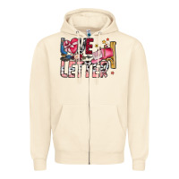 Sandshell Love Letter Zipper Hoodie - SublimationCraftShop