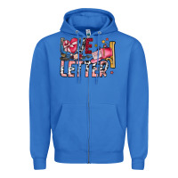 True Royal Love Letter Zipper Hoodie - SublimationCraftShop