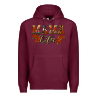 Burgundy mama cita Premium Hoodie - BundleAndBundleShop