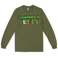 Army Green Whiskey business St. Patrick's Day Long Sleeve Tee - CowGirlArtShop