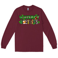 Burgundy Whiskey business St. Patrick's Day Long Sleeve Tee - CowGirlArtShop