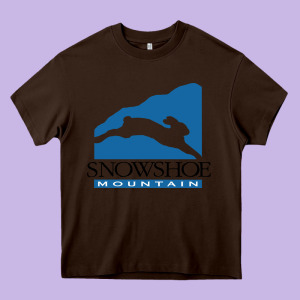 Snowshoe Mountain Heavy Core Tee Designed By Minhpixels