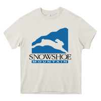 Cream snowshoe mountain Heavy Core Tee - minhPixels