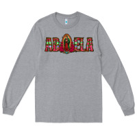 Heather Grey abuela floral aztec leopard Long Sleeve Tee - Jasminsmagicworld