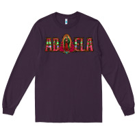 Plum abuela floral aztec leopard Long Sleeve Tee - Jasminsmagicworld