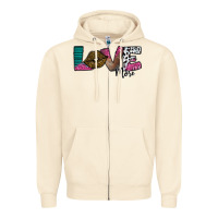 Sandshell Love More Zipper Hoodie - SublimationCraftShop