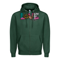 Sports Green Love More Zipper Hoodie - SublimationCraftShop