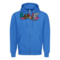 True Royal Love More Zipper Hoodie - SublimationCraftShop