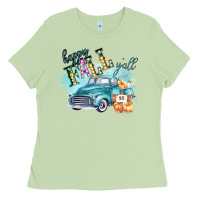 Matcha Happy Fall YALL Pumpkin Truck Shirt Ladies Tee - Bettercallsaul