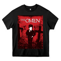 Black The Omen Horror Movie Heavy Core Tee - minhPixels