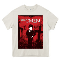 Cream The Omen Horror Movie Heavy Core Tee - minhPixels