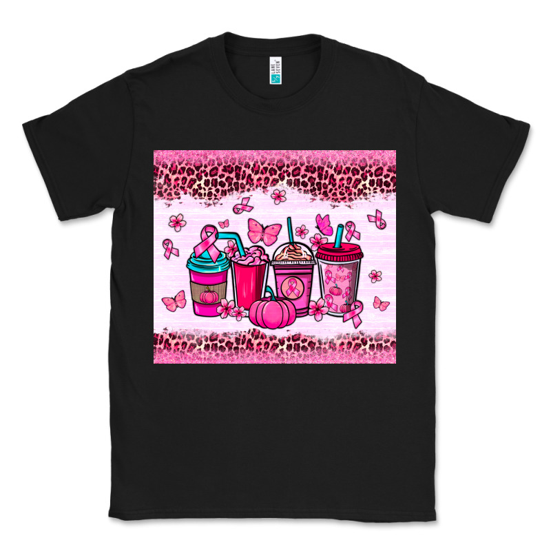 Breast Cancer Coffee Cups Classic Tee by NancyCooperArtShop | Teevron