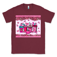 Burgundy Breast Cancer coffee cups Classic Tee - NancyCooperArtShop