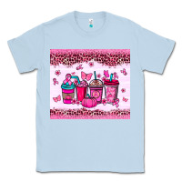 Dusty Blue Breast Cancer coffee cups Classic Tee - NancyCooperArtShop