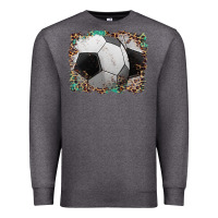 Charcoal Heather sports soccer background Premium Sweatshirt - Artiststas