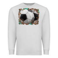 Dove Grey sports soccer background Premium Sweatshirt - Artiststas