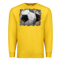 Lemon sports soccer background Premium Sweatshirt - Artiststas