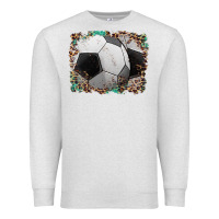Oatmeal Heather sports soccer background Premium Sweatshirt - Artiststas