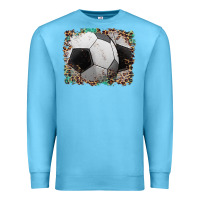 Ocean Blue sports soccer background Premium Sweatshirt - Artiststas